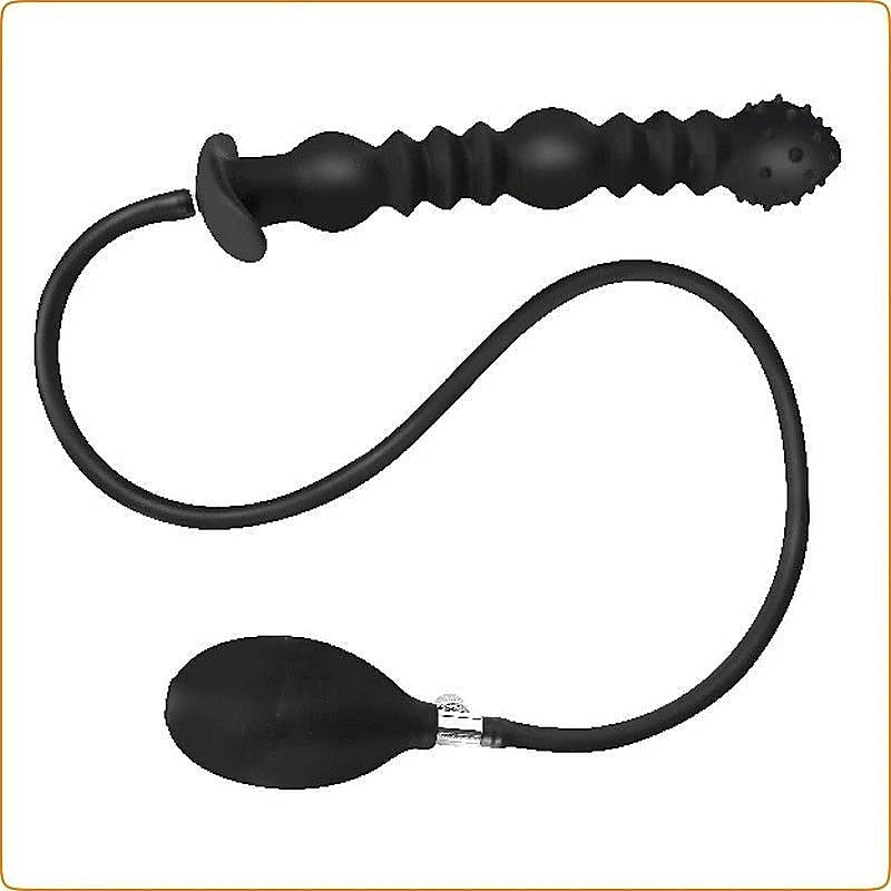 Thrusting 3 Balls Inflatable Dildo Plug By Bdstyle - Butt Plugs