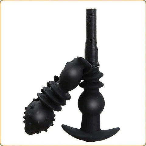 Thrusting 3 Balls Inflatable Dildo Plug By Bdstyle - Butt Plugs