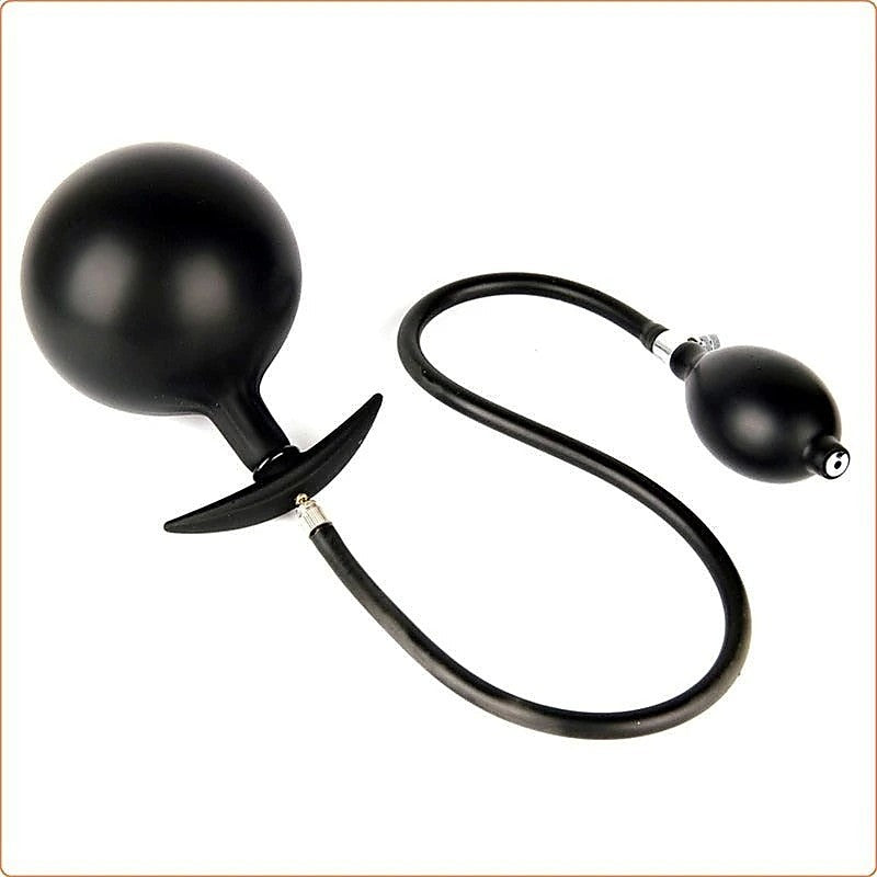 Inflatable Dildo Metal Ball Inside Butt Plug By Bdstyle - Butt Plugs
