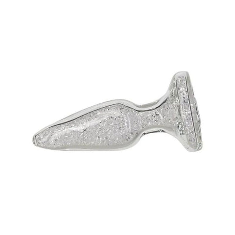 Pillow Talk Fancy Luxurious Glass Anal Plug w Clear Gem - Butt Plugs