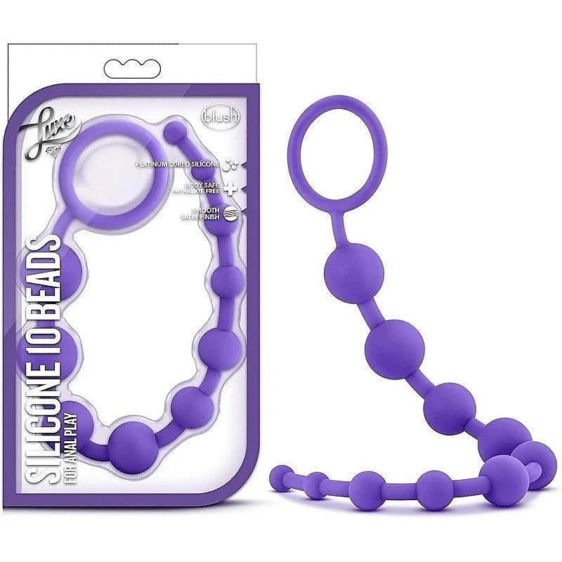 Blush Novelties' Luxe Silicone Anal Beads - Smooth, Body-Safe Indulgence - Fleshlight Male Masturbators