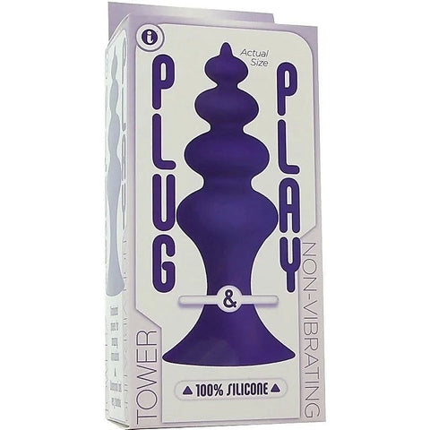 Premium Plug And Play Anal Tower By Icon Brands - Butt Plugs