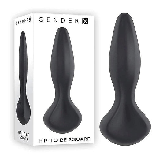 Gender X HIP TO BE SQUARE - Vibrant, Waterproof Pleasure - Butt Plugs