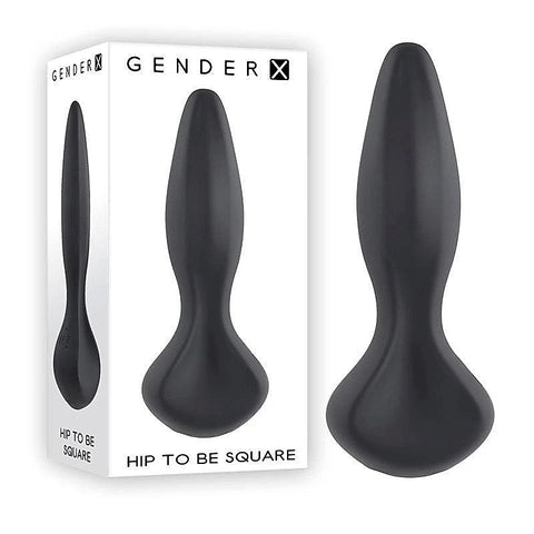 Gender X HIP TO BE SQUARE - Vibrant, Waterproof Pleasure - Butt Plugs