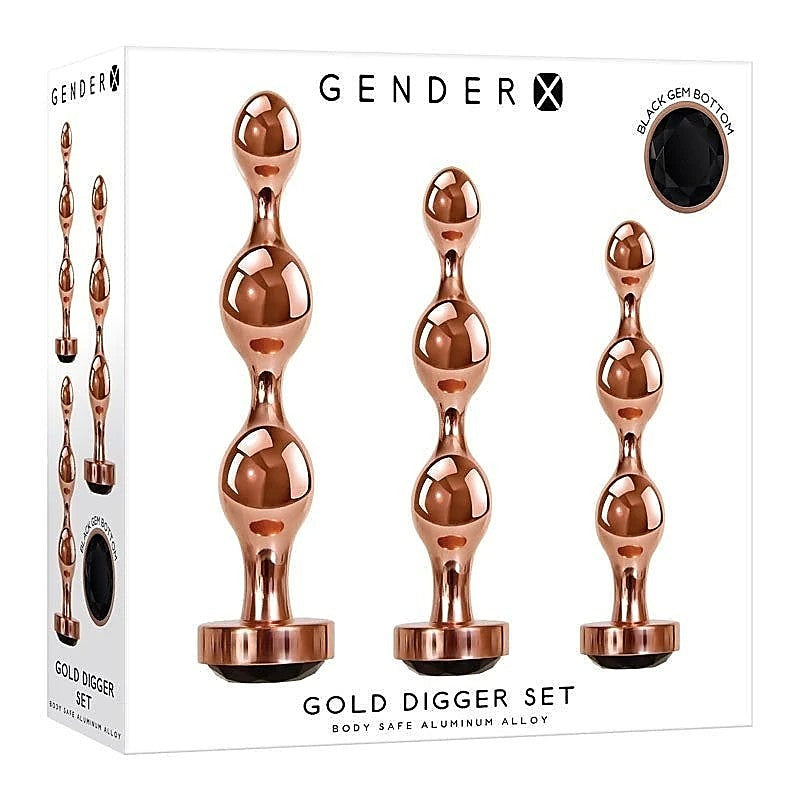 Gender X GOLD DIGGER - Elevate Your Pleasure Journey - Butt Plugs