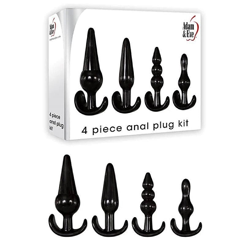 4-Piece Anal Pleasure Set Butt Plug by Adam & Eve - Butt Plugs