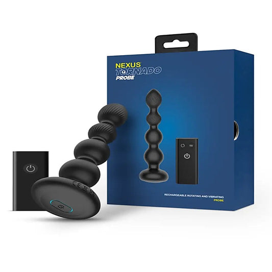Tornado Rotating And Vibrating Remote Control Probe - Anal Beads and Balls