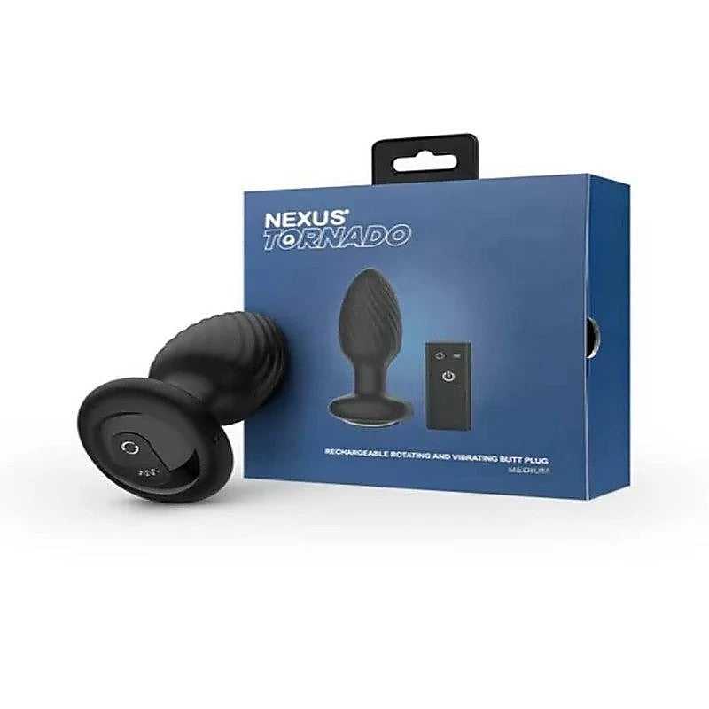 NEXUS Tornado Rotating and Vibrating Butt Plug - Butt Plugs