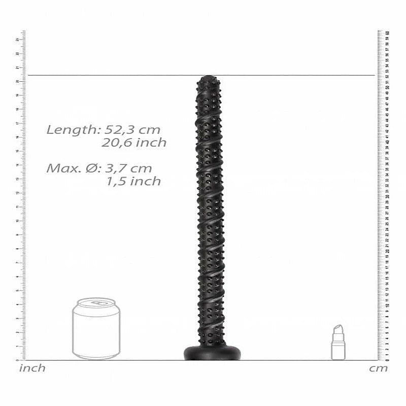 Ass Textured Snake Dildo by Shots Toys - Anal Dildos
