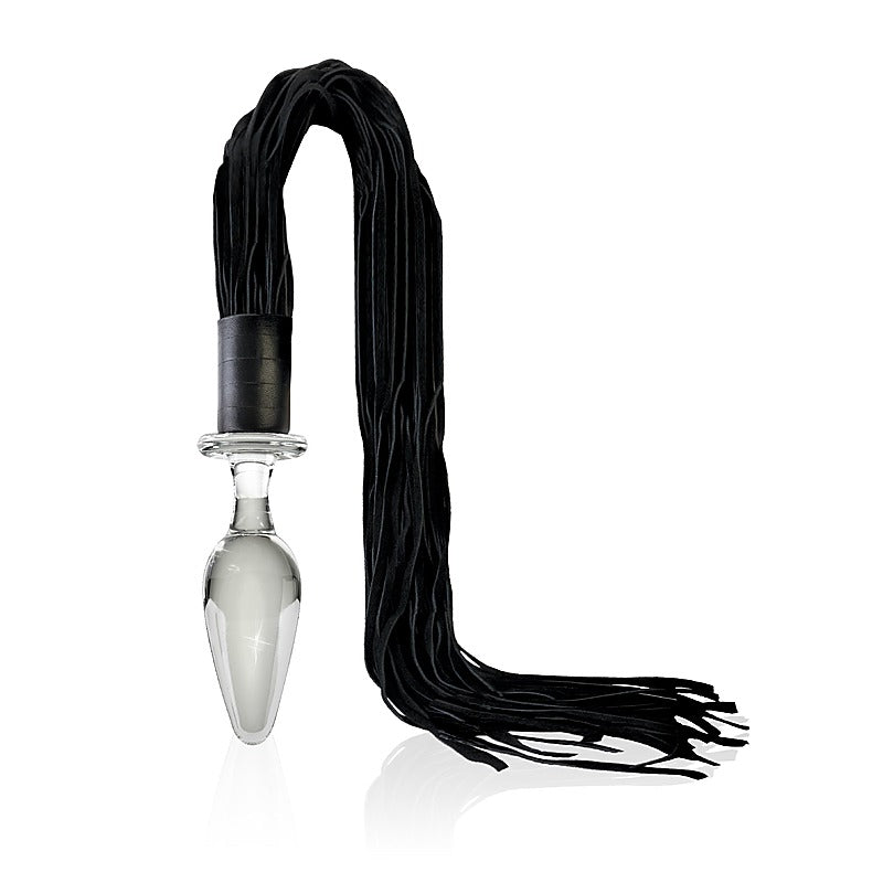 Icicles No 49 Glass Butt Plug And Flogger - Glass Sex Toys