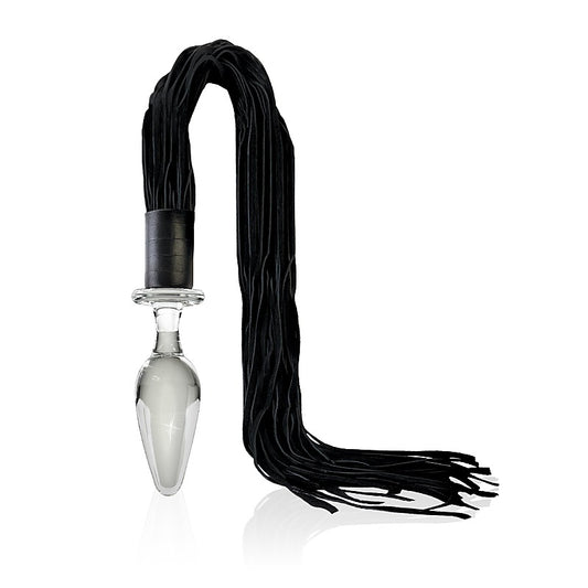 Pipedream Icicles No 49 Glass Butt Plug and Flogger - Glass Sex Toys