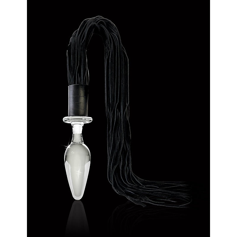 Icicles No 49 Glass Butt Plug And Flogger - Glass Sex Toys