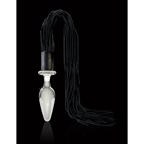 Icicles No 49 Glass Butt Plug And Flogger - Glass Sex Toys