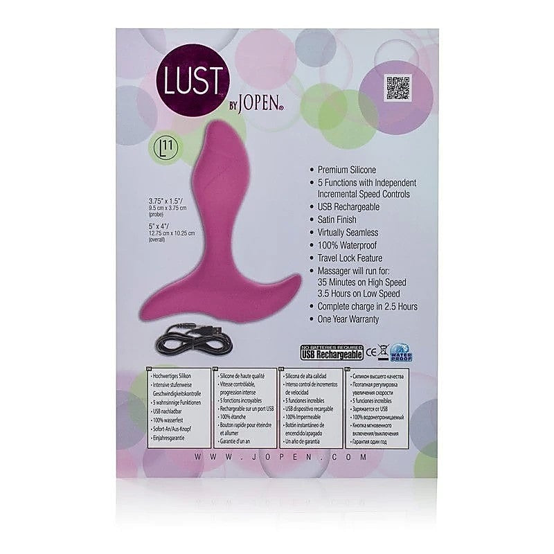 Lust By Jopen L11 - Anal Vibrators