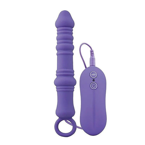 Aphrodisia Dutch Cannon Vibrating Anal Plug Purple - Butt Plugs