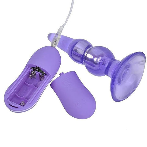 Pleasure Butt Plug 10 Modes Purple - Butt Plugs