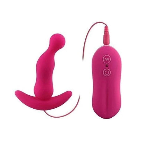 Curved Vibrating Anal Plug Purple by Aphrodisia - Prostate Toys