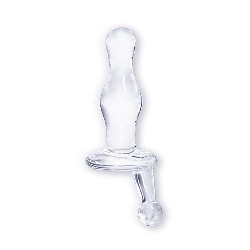 ButtMan's Viewable Glass Butt Plug Curves - Glass Sex Toys