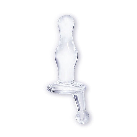 ButtMan's Viewable Glass Butt Plug Curves - Glass Sex Toys