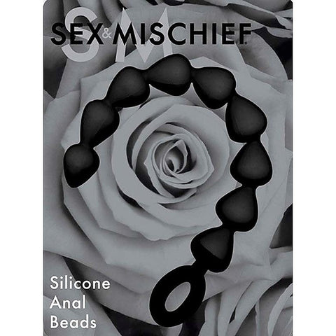 Black Silicone Anal Beads by Sportsheets - Anal Beads and Balls