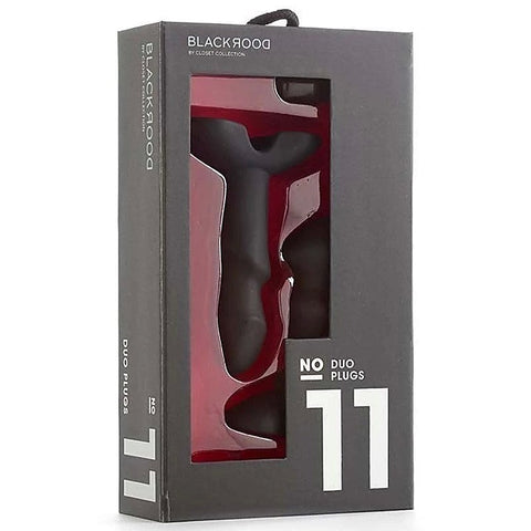 Black Door No 11 Duo Plugs By Closet Collection Toys - Prostate Toys