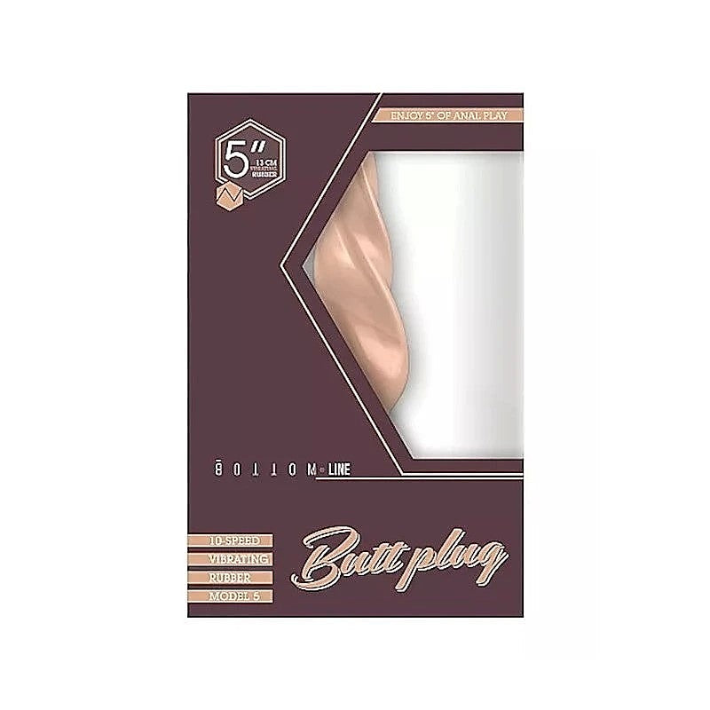 Bottom Line Vibrating Butt Plug Model 5 By Shots Toys - Anal Vibrators