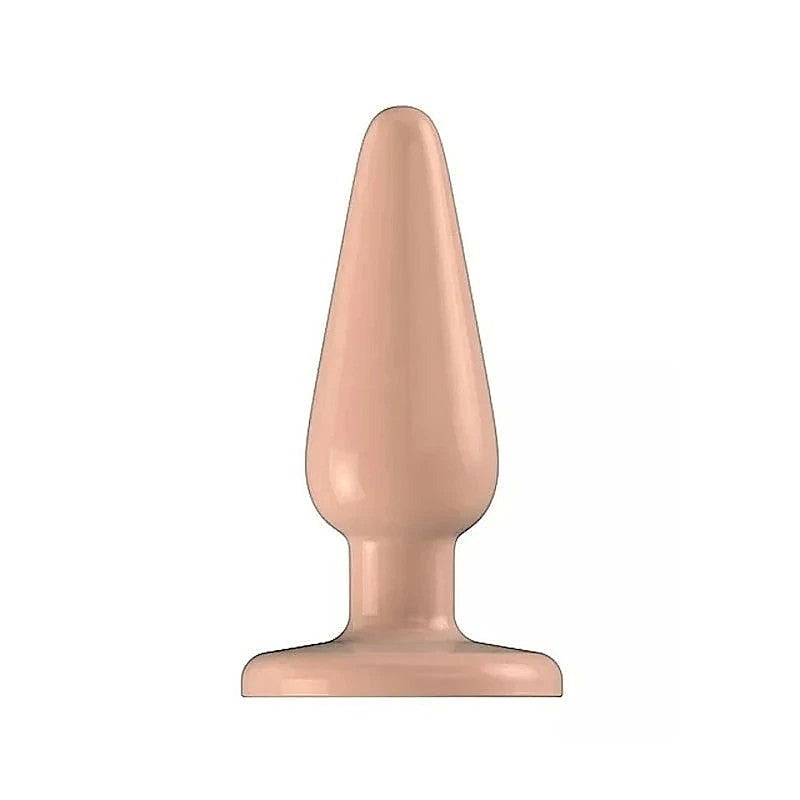 Bottom Line Rubber Butt Plug Flesh Model 1 By Shots Toys - Butt Plugs