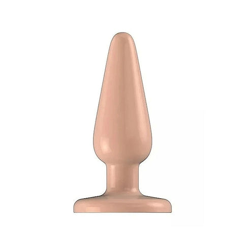 Bottom Line Rubber Butt Plug Flesh Model 1 By Shots Toys - Butt Plugs