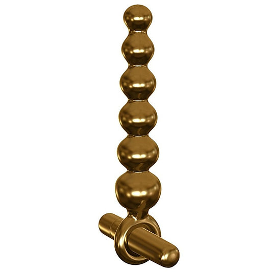 Pipedream Icicles Gold Edition G06 Glass Anal Beads - Glass Sex Toys