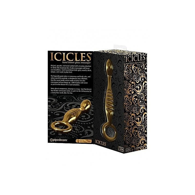 Icicles Gold Edition G04 Glass Dildo By Pipedream - Anal Dildos