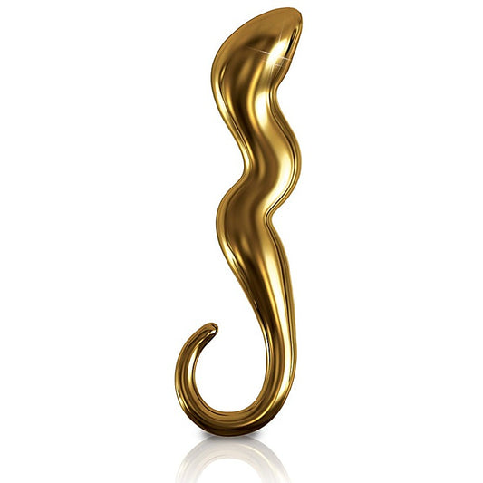 Pipedream Icicles Gold Edition G01 Glass Prostate Massager - Glass Sex Toys