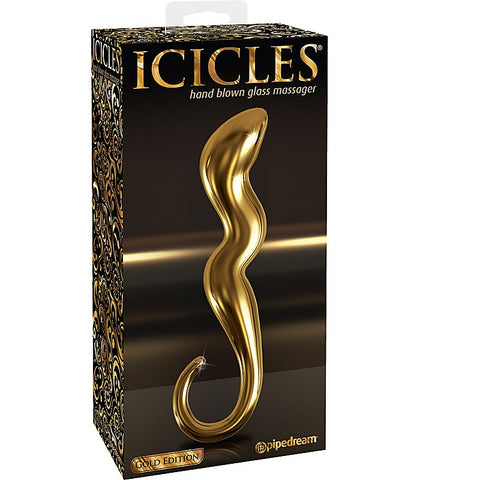 Icicles Gold Edition G01 Glass Prostate Massager - Glass Sex Toys