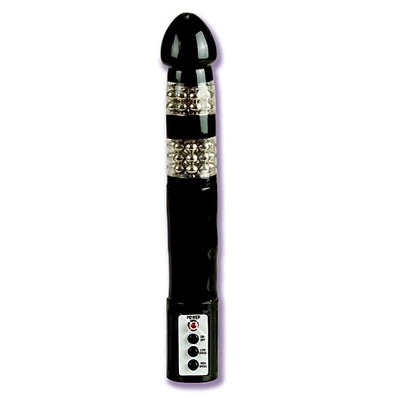 Premium Rotating Beaded Backdoor Pleasure Probe - Jelly Vibrators