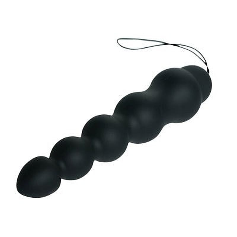 Masters Series Eclipse 10X Silicone Probe Black - Anal Beads and Balls