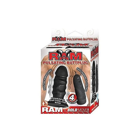 Ram Pulsating Buttplug Black