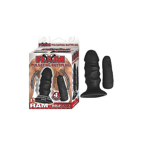 Ram Pulsating Buttplug Black