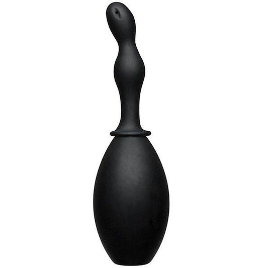 Kink Flow Flush Silicone Anal Douche & Accessory Black - Enemas and Douches