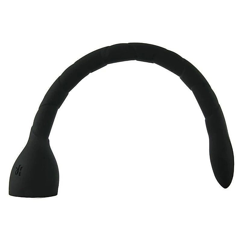 Kink In Deep Silicone Anal Snake Black by Doc Johnson - Anal Dildos