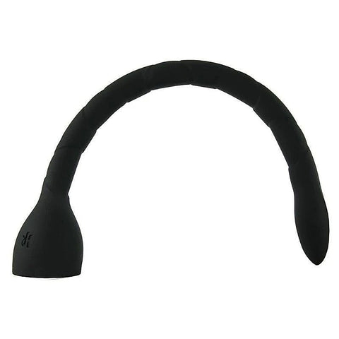 Kink In Deep Silicone Anal Snake Black by Doc Johnson - Anal Dildos