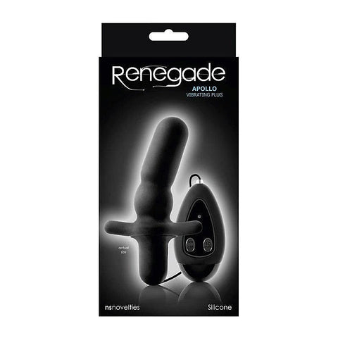 Renegade Apollo Vibrating Plug Black - Anal Vibrators