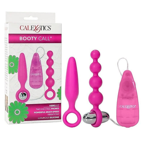 Booty Call Fun and Pleasurable Vibro Kit Pink - Anal Vibrators