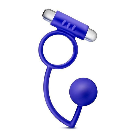 Penetrator Anal Ball With Vibrating Cock Ring - Anal Beads and Balls