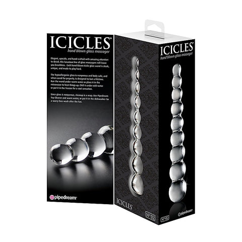 Icicles No. 02 Luxury Glass Massager By Pipedream Products - Glass Sex Toys