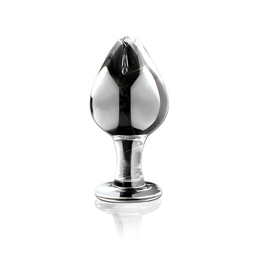 Pipedream Icicles No 25 Hand Blown Glass Butt Plug - Glass Sex Toys
