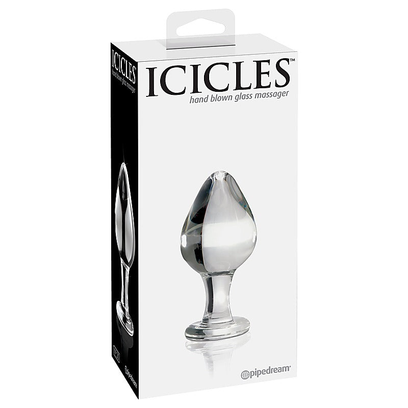 Icicles No 25 Hand Blown Glass Butt Plug By Pipedream - Glass Sex Toys