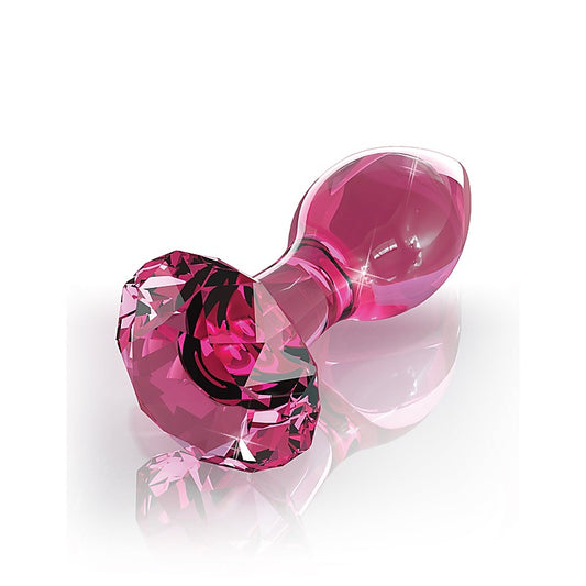 Pipedream Icicles No 79 Glass Anal Plug Pink - Glass Sex Toys