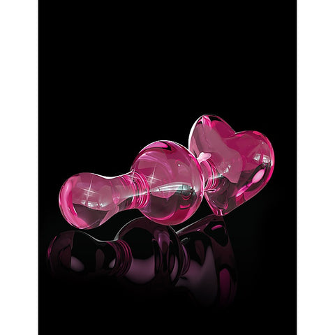 Icicles No. 75 Heart Shape Glass Anal Plug By Pipedream - Glass Sex Toys