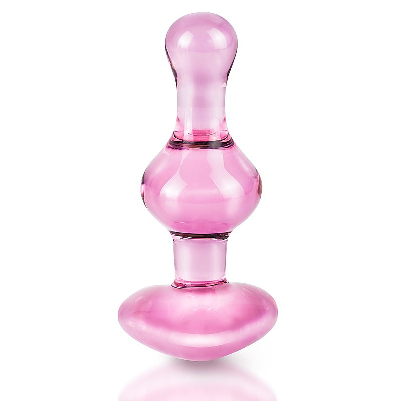 Icicles No. 75 Heart Shape Glass Anal Plug By Pipedream - Glass Sex Toys