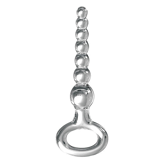 Pipedream Icicles No 67 Glass Anal Beads Massager - Glass Sex Toys