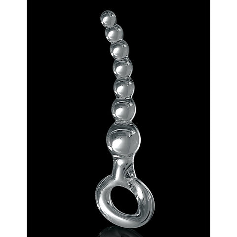 Icicles No 67 Glass Anal Beads Massager - Glass Sex Toys